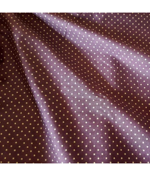 Ткань хлопок Горошек на фиолетовом фоне