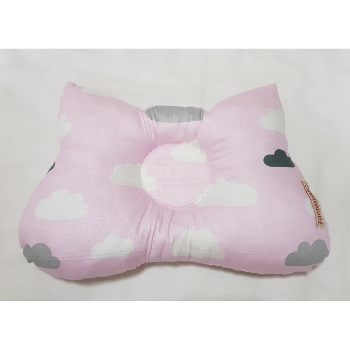 Ортопедическая подушка для недоношенного ребенка "Облачка-котик"