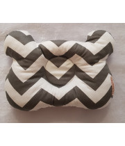 Ортопедическая подушка детская "Серый зигзаг", от 0 до 6 месяцев